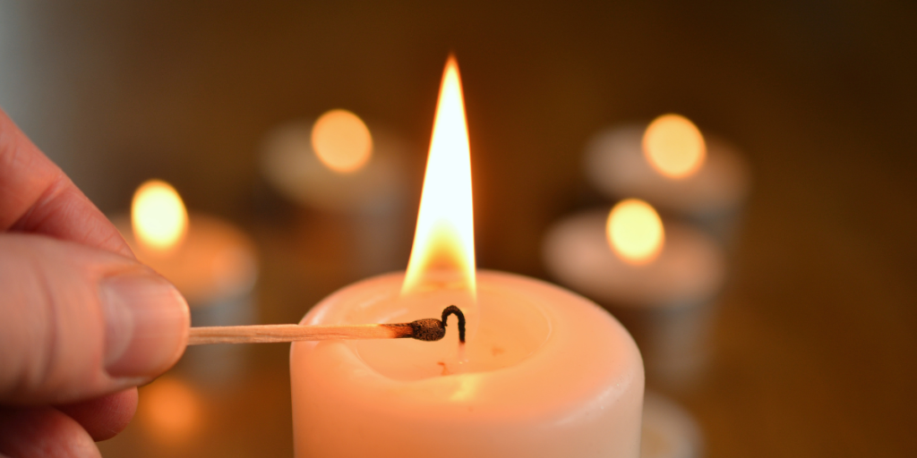 Valentine's Day candle